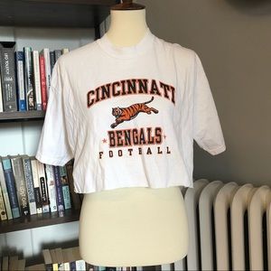Cropped Vintage Bengals Top